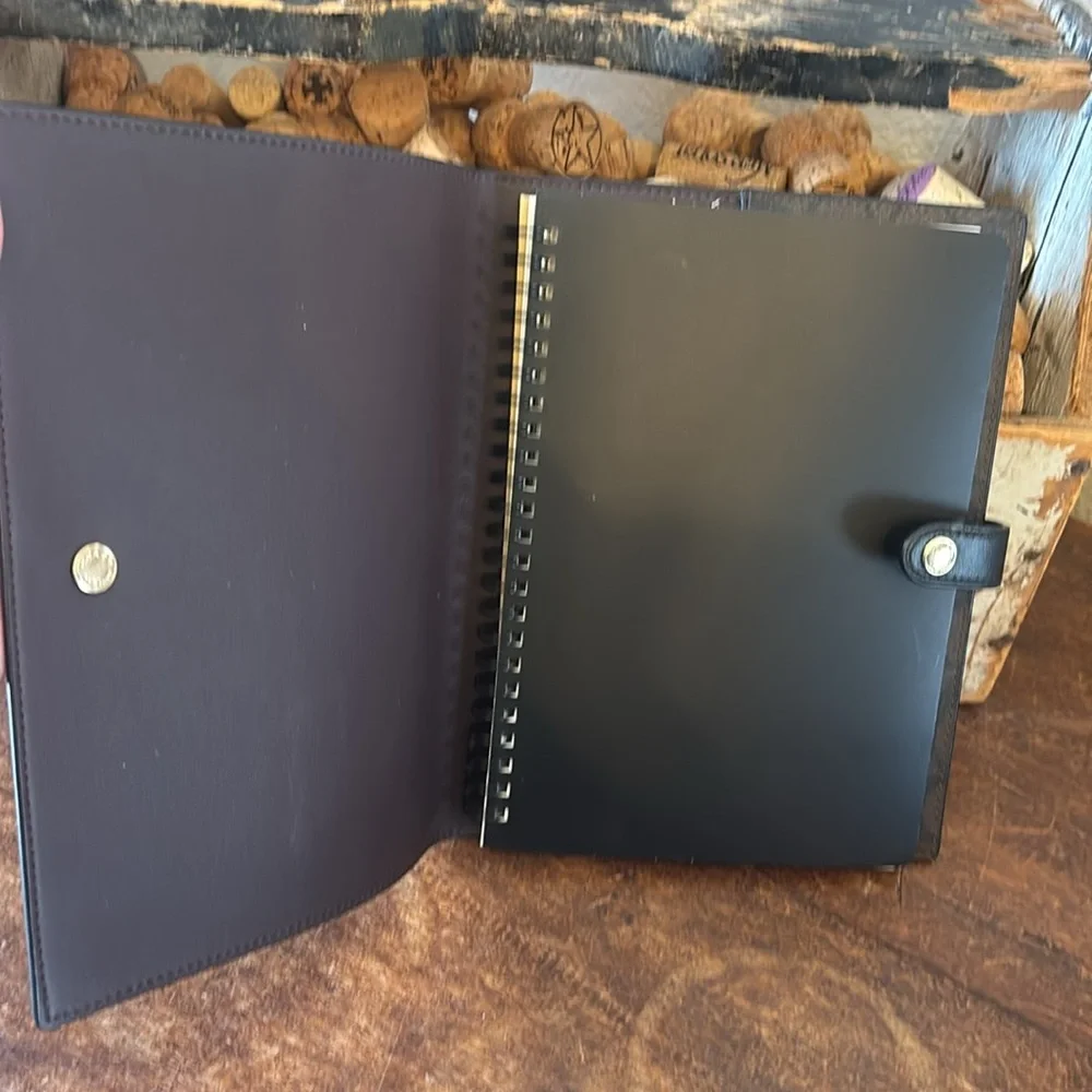 Coach Leather Brown and Black Signature C design Notebook Journal - Picture 2 of 10